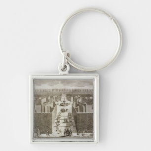 View of the eight statues of Castellazzo in the to Keychain