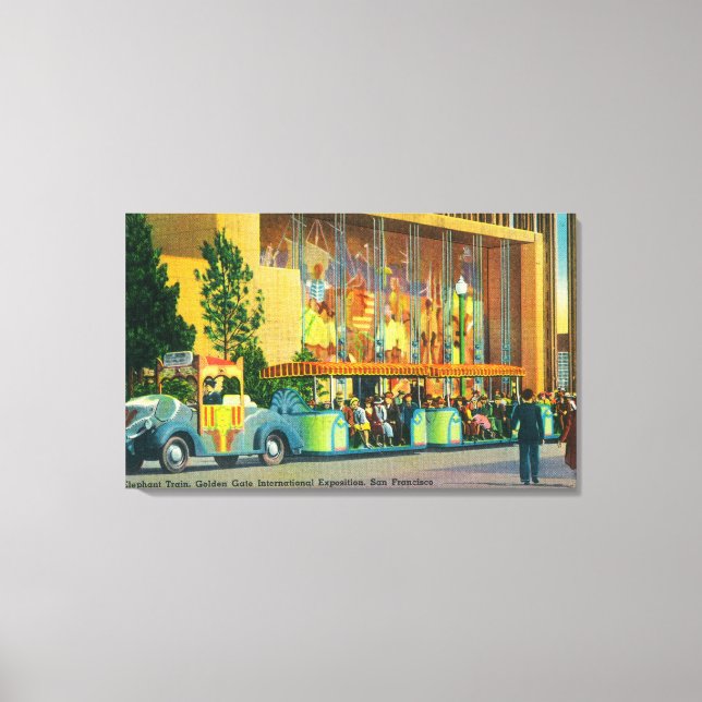 View of the Elephant Train Canvas Print (Front)