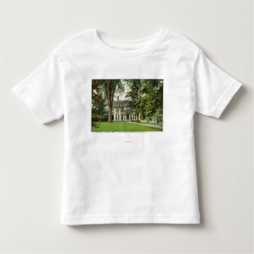 View of the Elm Knoll Longfellow Resided Here Toddler T_shirt