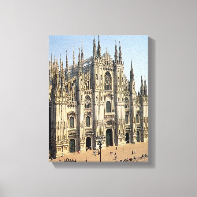 View of the facade, begun 1386 canvas print (Front)