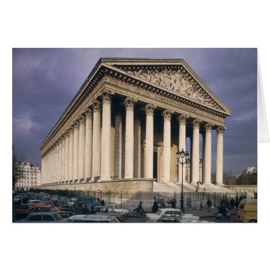 View of the facade of La Madeleine Cards (Front Horizontal)