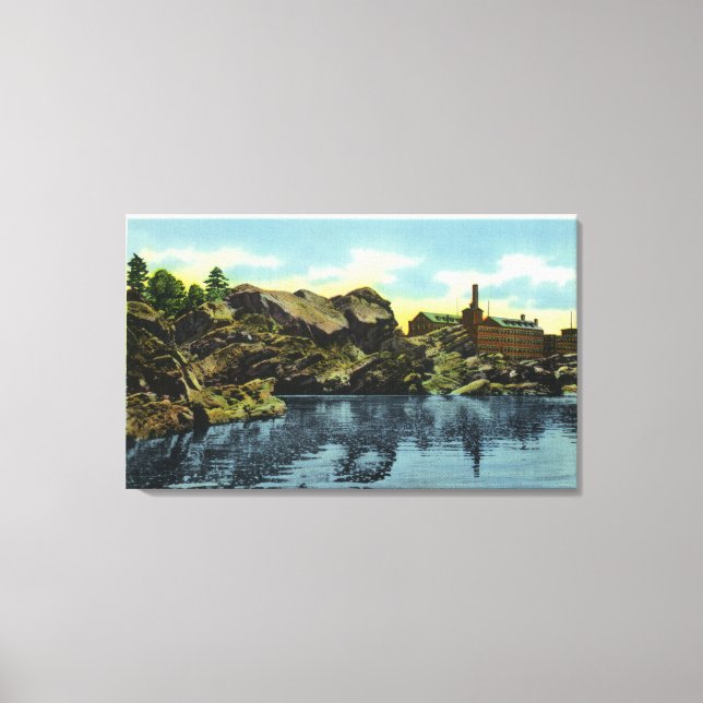 View of the Falls and Old Man Canvas Print (Front)