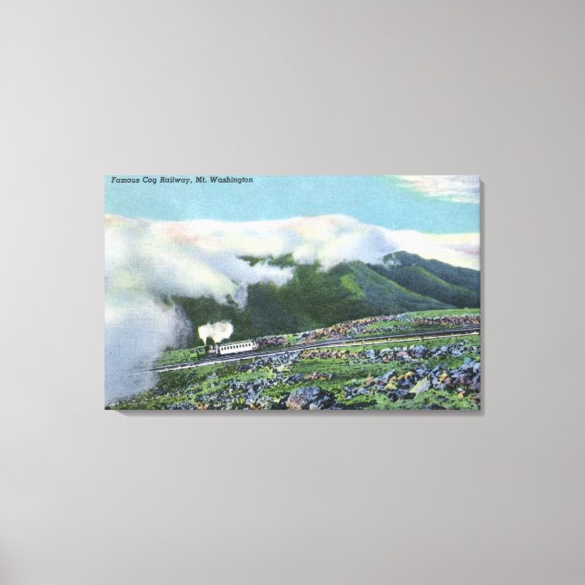 View of the Famous Cog Railway Canvas Print (Front)