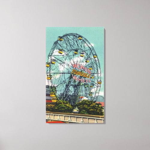 View of the Famous Wonder Ferris Wheel Canvas Print