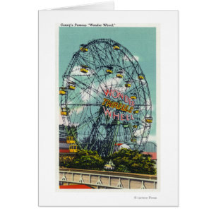 View of the Famous Wonder Ferris Wheel Cards