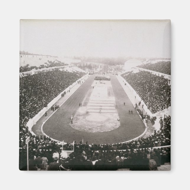 View of the first official Olympic Games in Athens Magnet (Front)