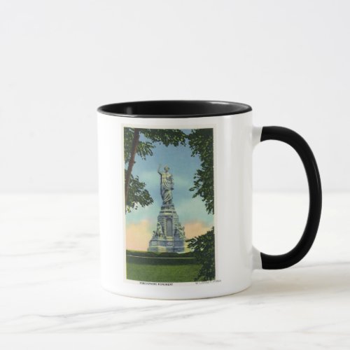 View of the Forefathers Monument  2 Mug