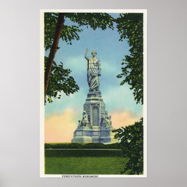 View of the Forefathers Monument # 2 Poster (Front)