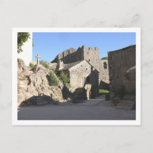 View of the fortified church built by the Knights Postcard
