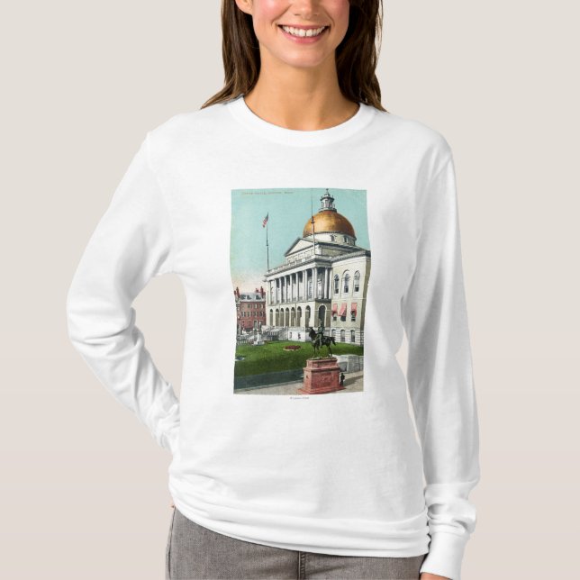 View of the Front Lawn of the State House T-Shirt (Front)