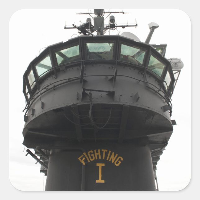 View of the front section of the superstructure square sticker (Front)