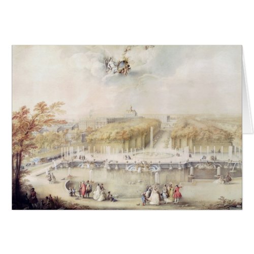 View of the Gardens and the Chateau of Versailles