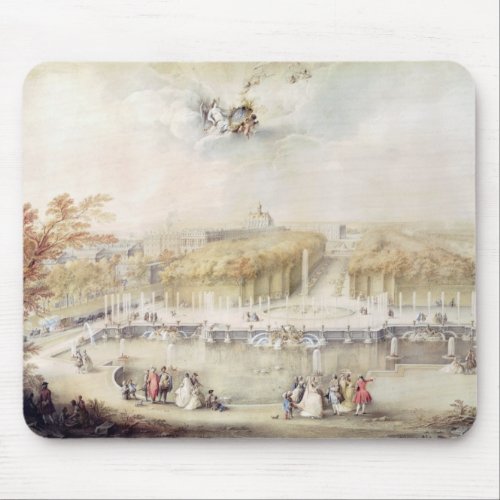 View of the Gardens and the Chateau of Versailles Mouse Pad