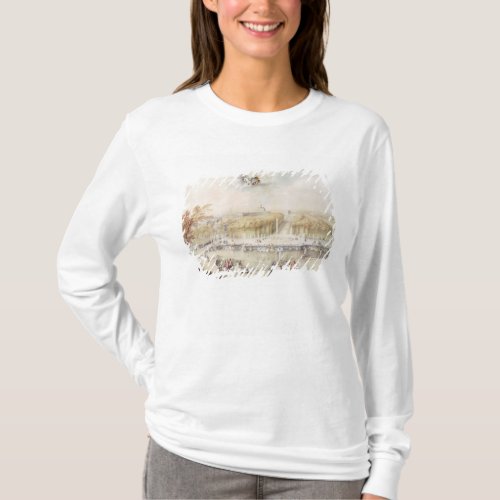 View of the Gardens and the Chateau of Versailles T_Shirt