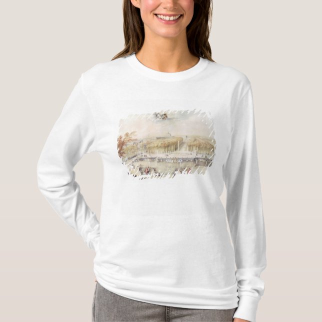 View of the Gardens and the Chateau of Versailles T-Shirt (Front)