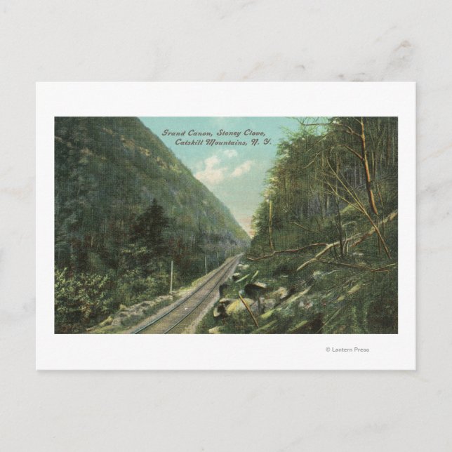 View of the Grand Canyon and Stoney Clove Postcard (Front)