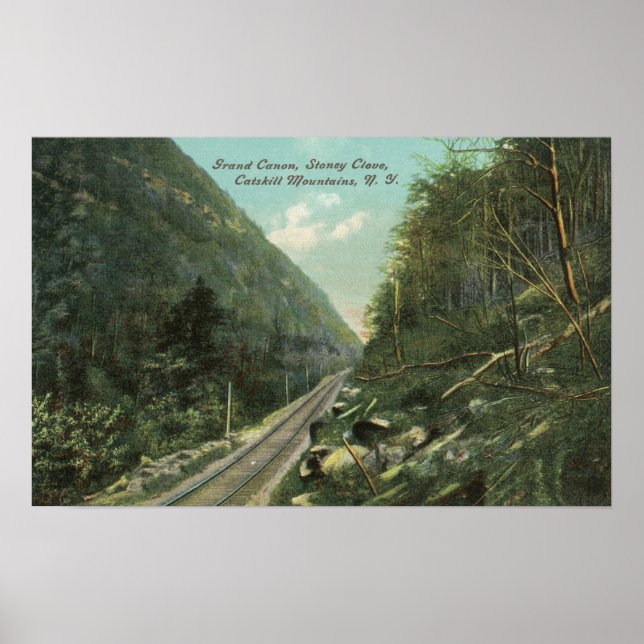 View of the Grand Canyon and Stoney Clove Poster (Front)