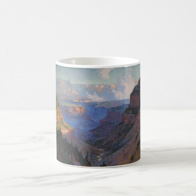 View of the Grand Canyon (by E.H. Potthast) Coffee Mug (Center)