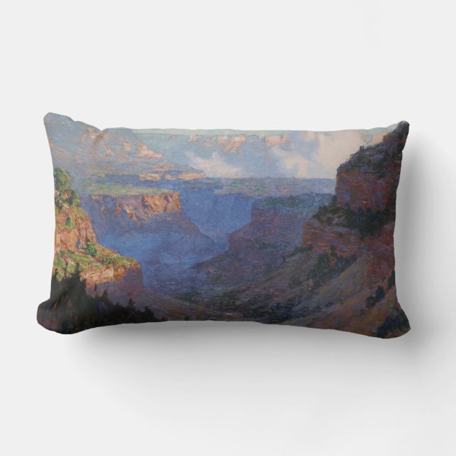 View of the Grand Canyon (by E.H. Potthast) Lumbar Pillow (Front)
