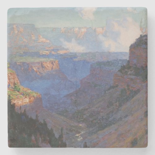 View of the Grand Canyon by EH Potthast Stone Coaster