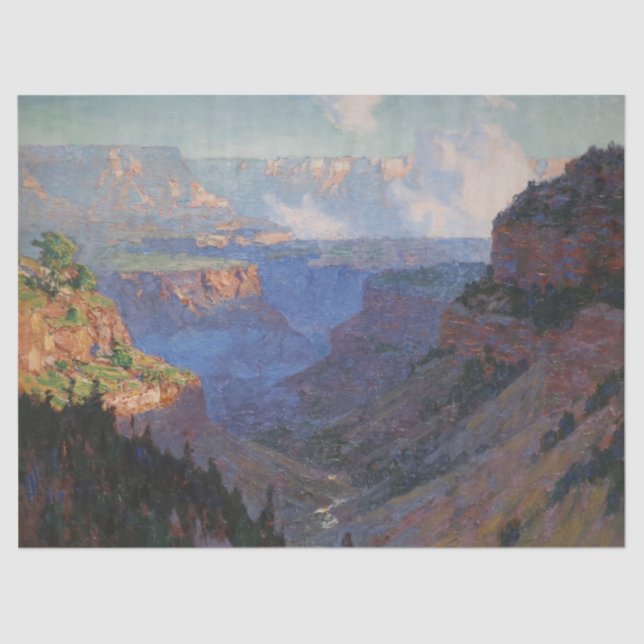 View of the Grand Canyon (by E.H. Potthast) Tissue Paper (Front)