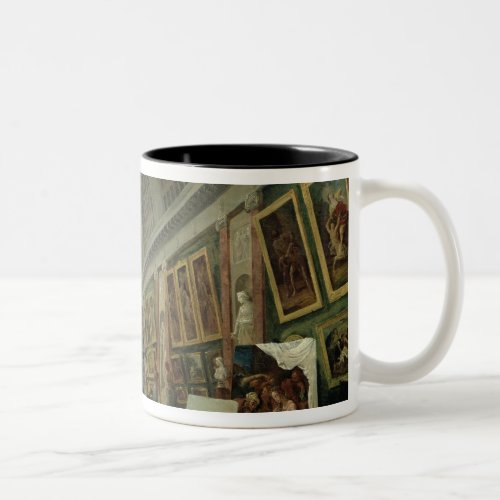 View of the Grand Gallery of the Louvre 1796 Two_Tone Coffee Mug