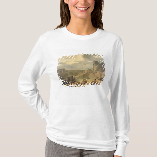 View of the Grand Gallery of the Louvre T-Shirt (Front)