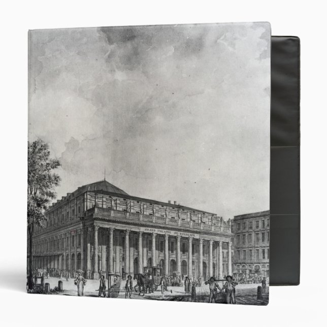 View of the Grand Theatre, Bordeaux 3 Ring Binder (Front/Inside)