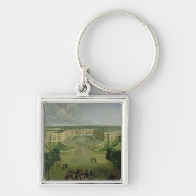 View of the Grand Trianon, 1722 Keychain (Front)