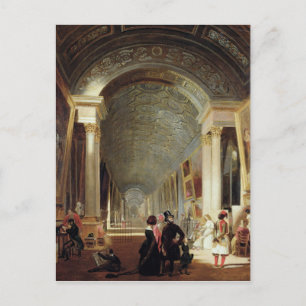View of the Grande Galerie of the Louvre, 1841 Postcard