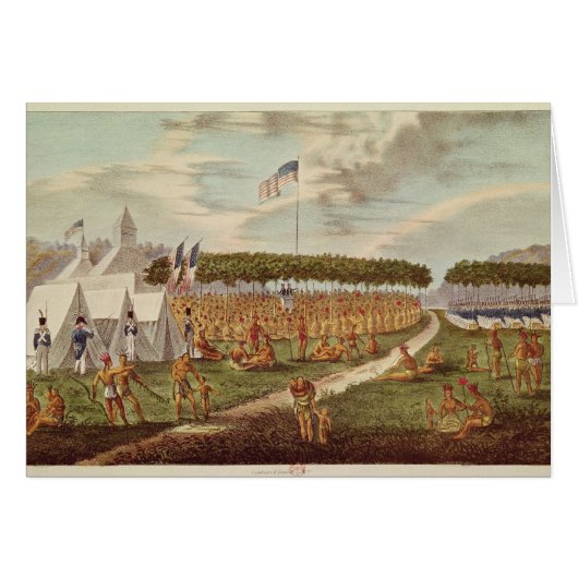 View of the Great Treaty Held at Prairie du (Front Horizontal)
