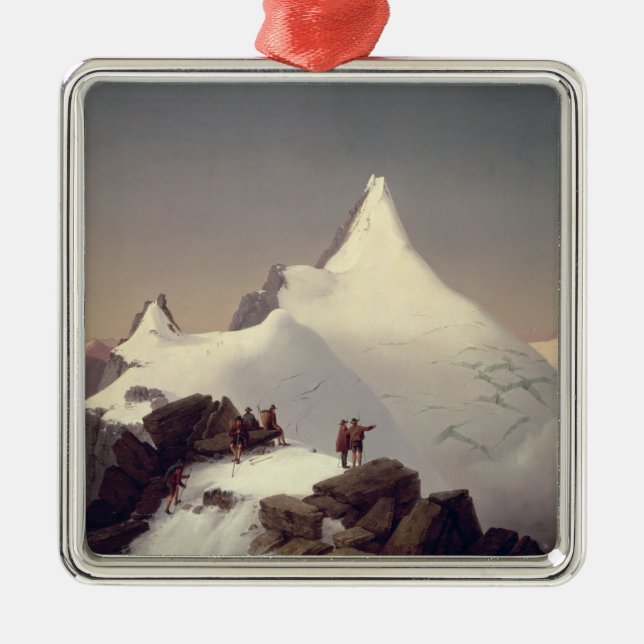 View of the 'Grossglockner' mountain Metal Ornament (Front)