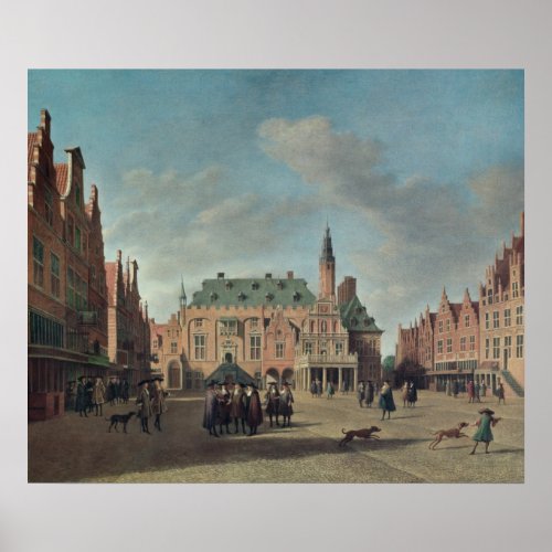 View of the Grote Markt in Haarlem Poster