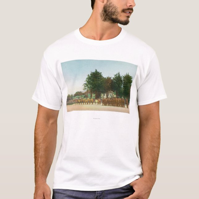 View of the Guard Mount Presidio in Formation T-Shirt (Front)