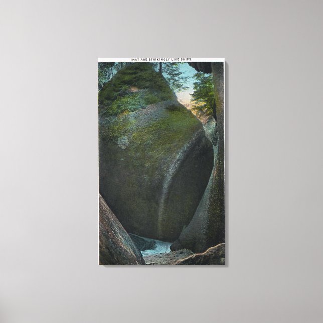 View of the Hall of Ships, Rock Formations Canvas Print (Front)