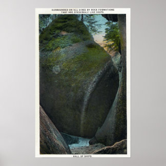 View of the Hall of Ships, Rock Formations Poster