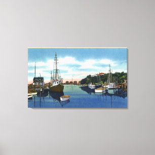 View of the Harbor, Martha's Vineyard Canvas Print