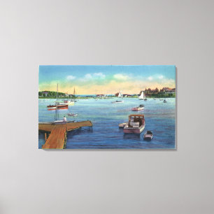 View of the Harwichport Wychmere Harbor Canvas Print
