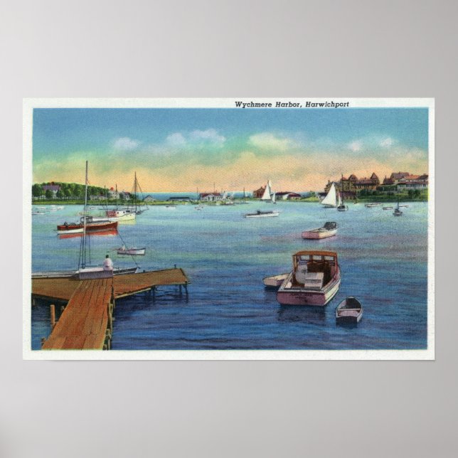 View of the Harwichport Wychmere Harbor Poster (Front)