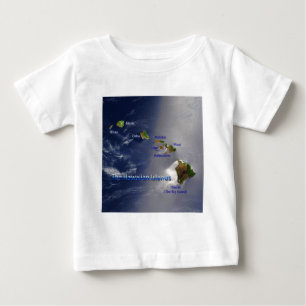 View of the Hawaiian Islands Baby T-Shirt