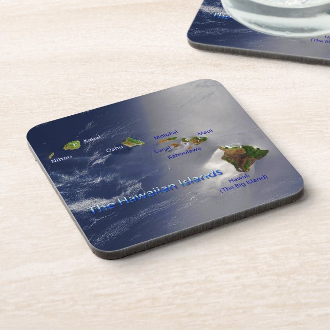 View of the Hawaiian Islands Beverage Coaster (Left Side)