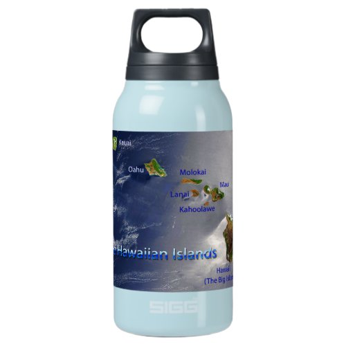 View of the Hawaiian Islands Insulated Water Bottle
