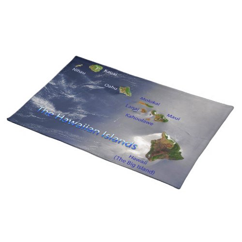 View of the Hawaiian Islands Placemat