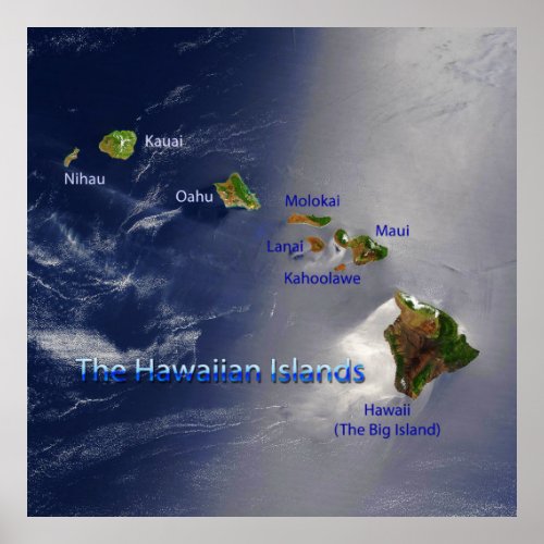 View of the Hawaiian Islands Poster