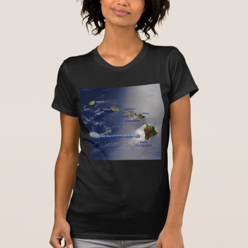 View of the Hawaiian Islands T_Shirt