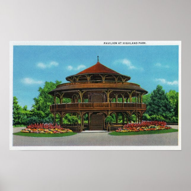 View of the Highland Park Pavilion Poster (Front)