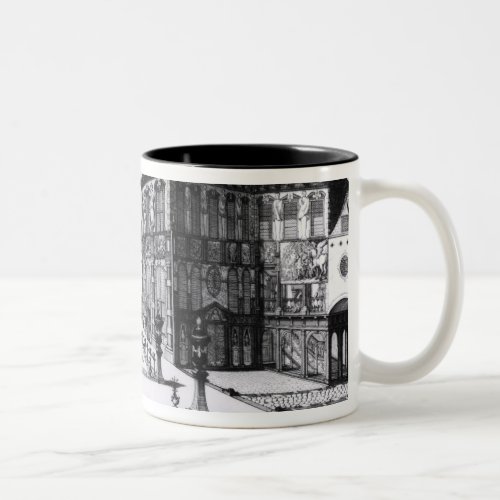 View of the Hilwerue House Two_Tone Coffee Mug