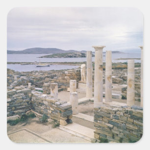 View of the House of Cleopatra Square Sticker