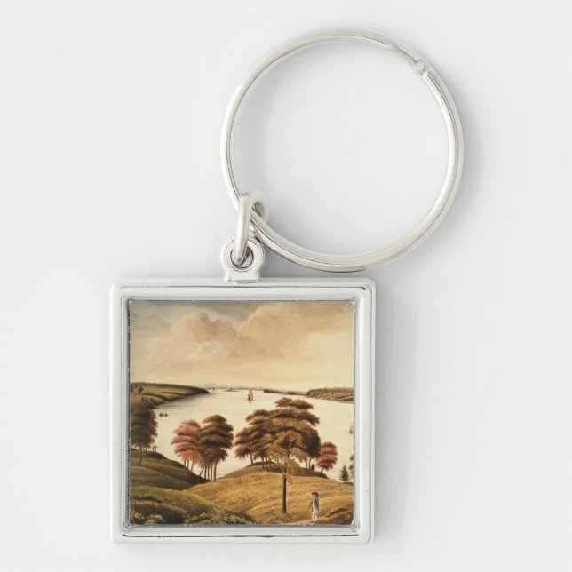 View of the Hudson River from Fort Knyphansen Keychain (Front)