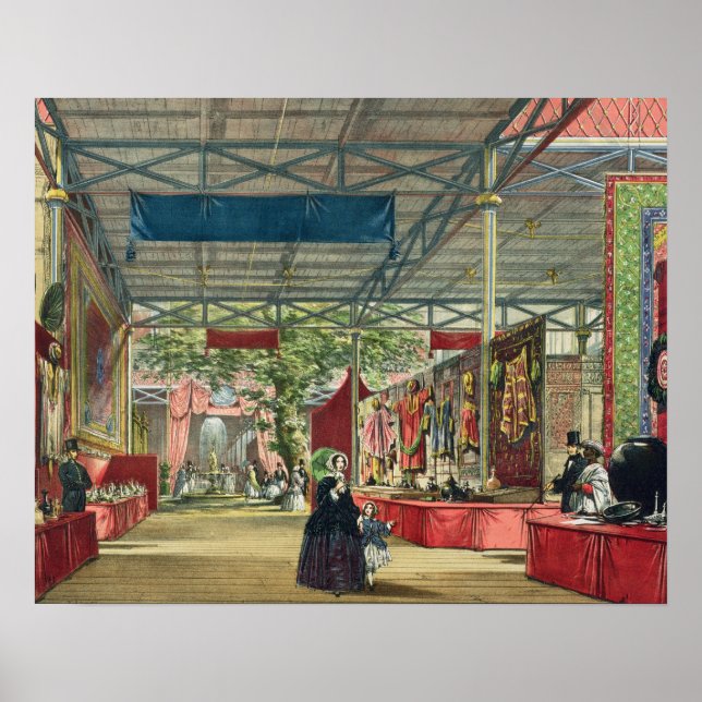 View of the India section of the Great Exhibition Poster (Front)